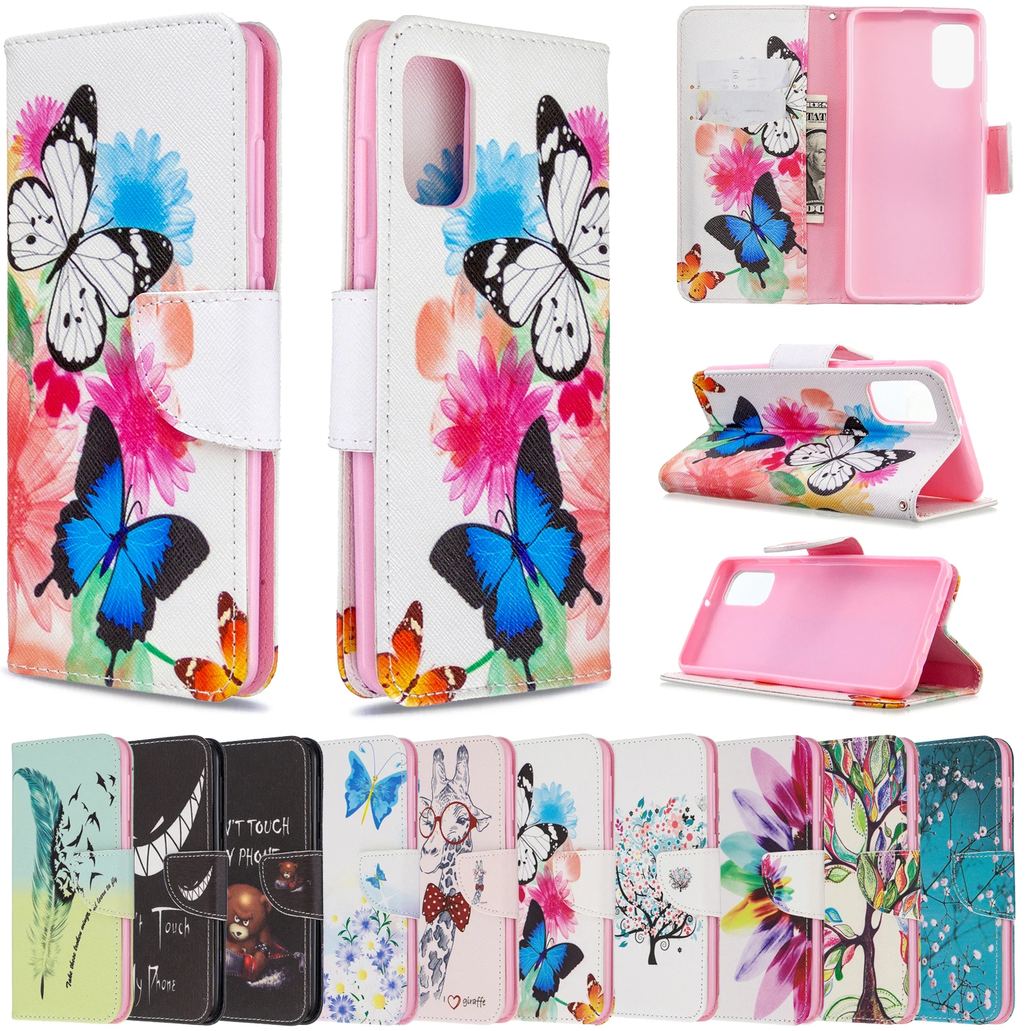 Чехол книжка для Samsung Galaxy A70E A41 A11 A51 A31 S20 S20plus Note10|Бамперы| |
