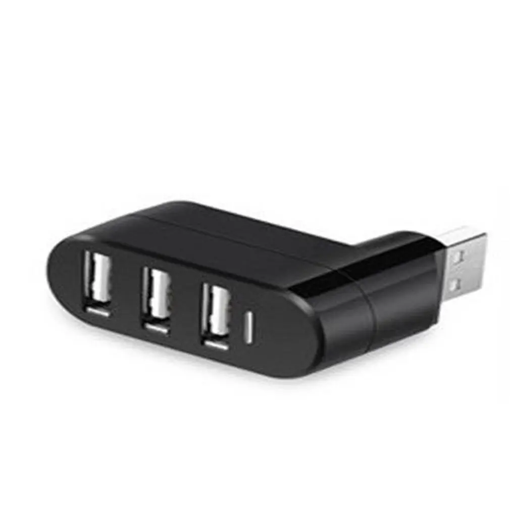 Мини 3 порта USB 0 вращающийся сплиттер адаптер концентратор для ПК ноутбук