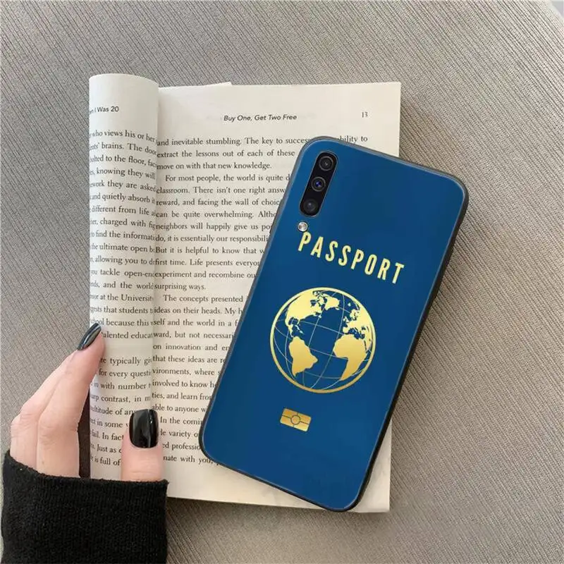 

Algerian Passport pattern Phone Cases For Samsung galaxy S 9 10 20 A 10 21 30 31 40 50 51 71 s note 20 j 4 2018 plus