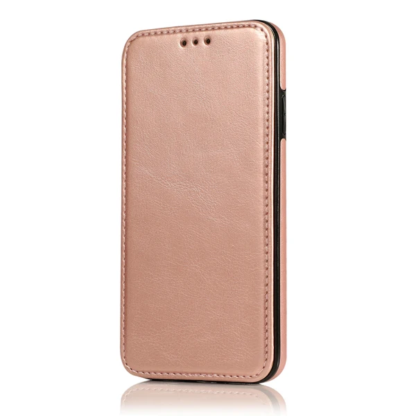 S10 S10+ Магнитный Премиальный кожаный чехол-книжка чехол для samsung Galaxy S10e с держателем для карт Стенд чехлы для телефонов - Цвет: Gold