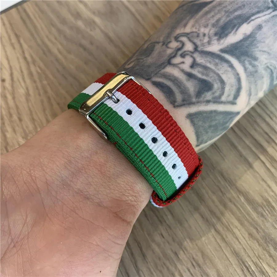 Ремешок тканый нейлоновый для Apple Watch Series 5 4 3 2 сменный Браслет с цветной пряжкой 38