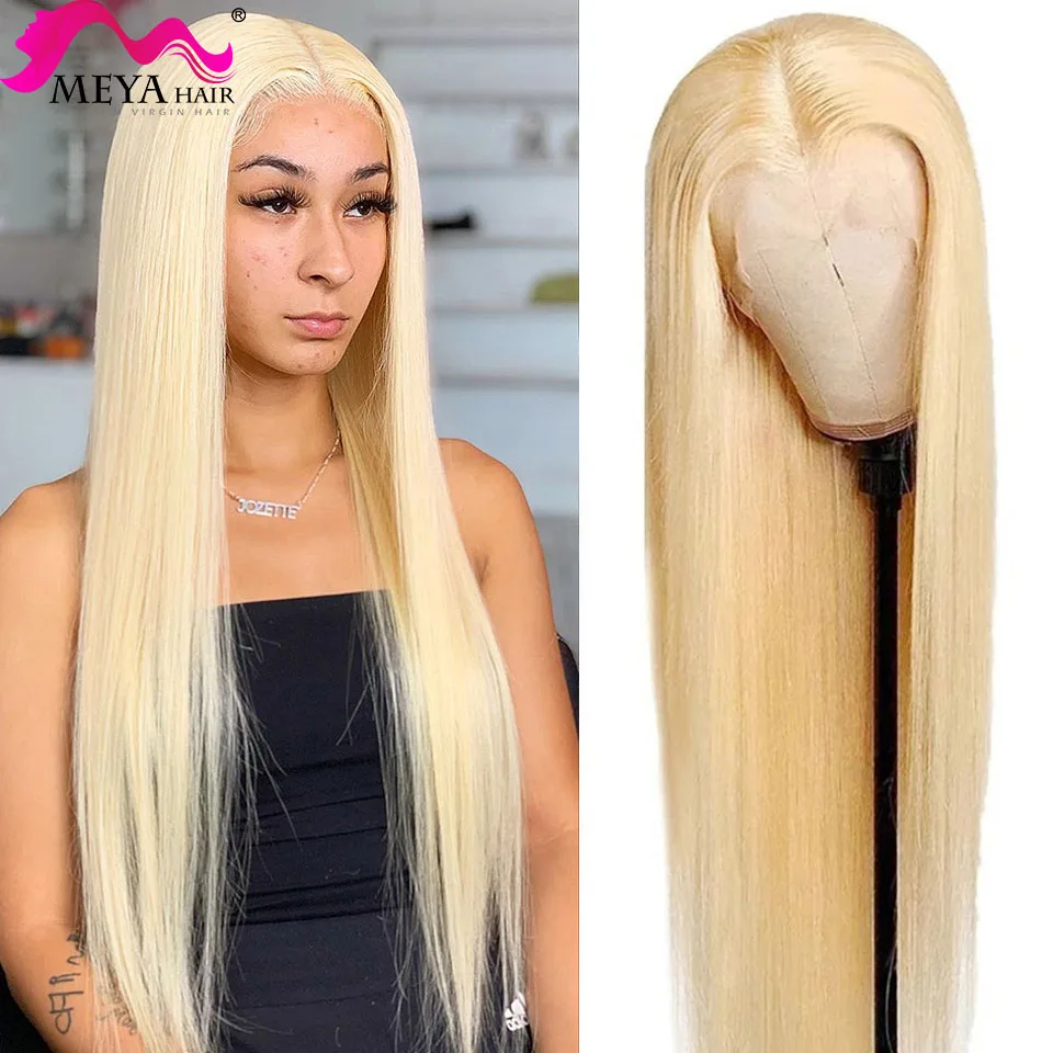 28 30 32 inch Honey Blonde 613 Lace Front Wigs Transparent HD 13x4 Lace Frontal Wig Straight Human Hair Lace Wig For Black Women