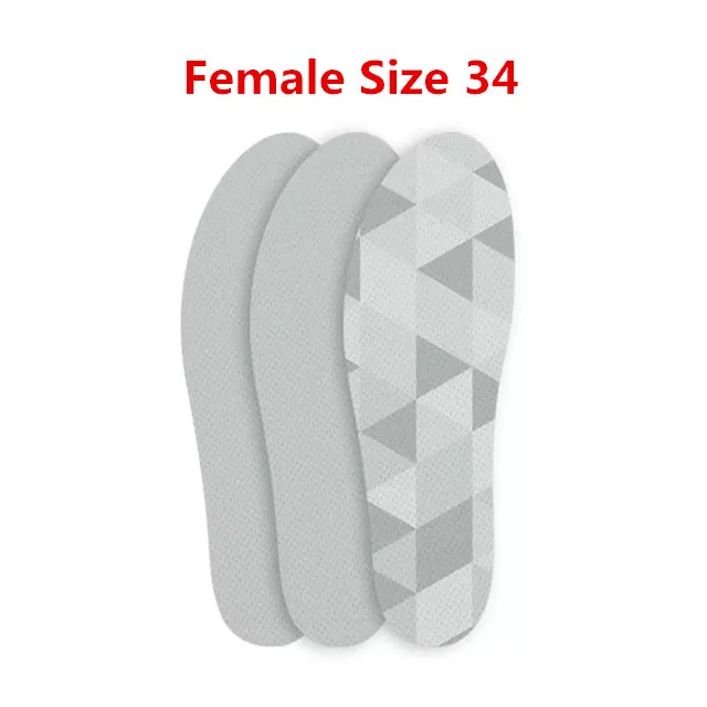 female size 34 Xiaomi Youpin 3 пары пробковые легкие стельки легкие удобные впитывающие Пот Спортивные кроссовки стельки для мужчин и женщин - Цвет: female size 34