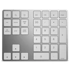 Беспроводная клавиатура, 34 клавиши, USB зарядка, Bluetooth, цифровая клавиатура, ультратонкая беспроводная клавиатура