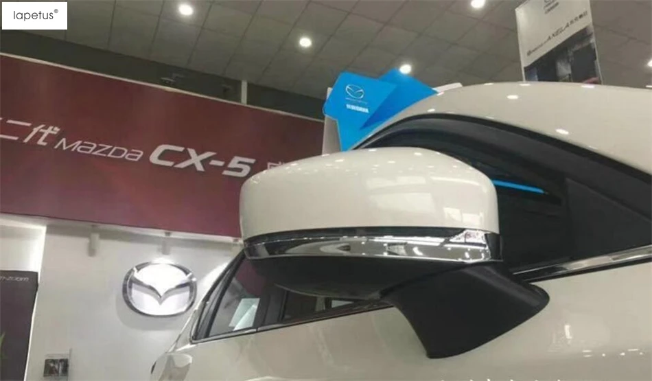 Аксессуары Lapetus подходят для Mazda CX-9 CX9 ABS внешнее зеркало заднего вида полоса формовочная крышка комплект отделка/Хромированный комплект