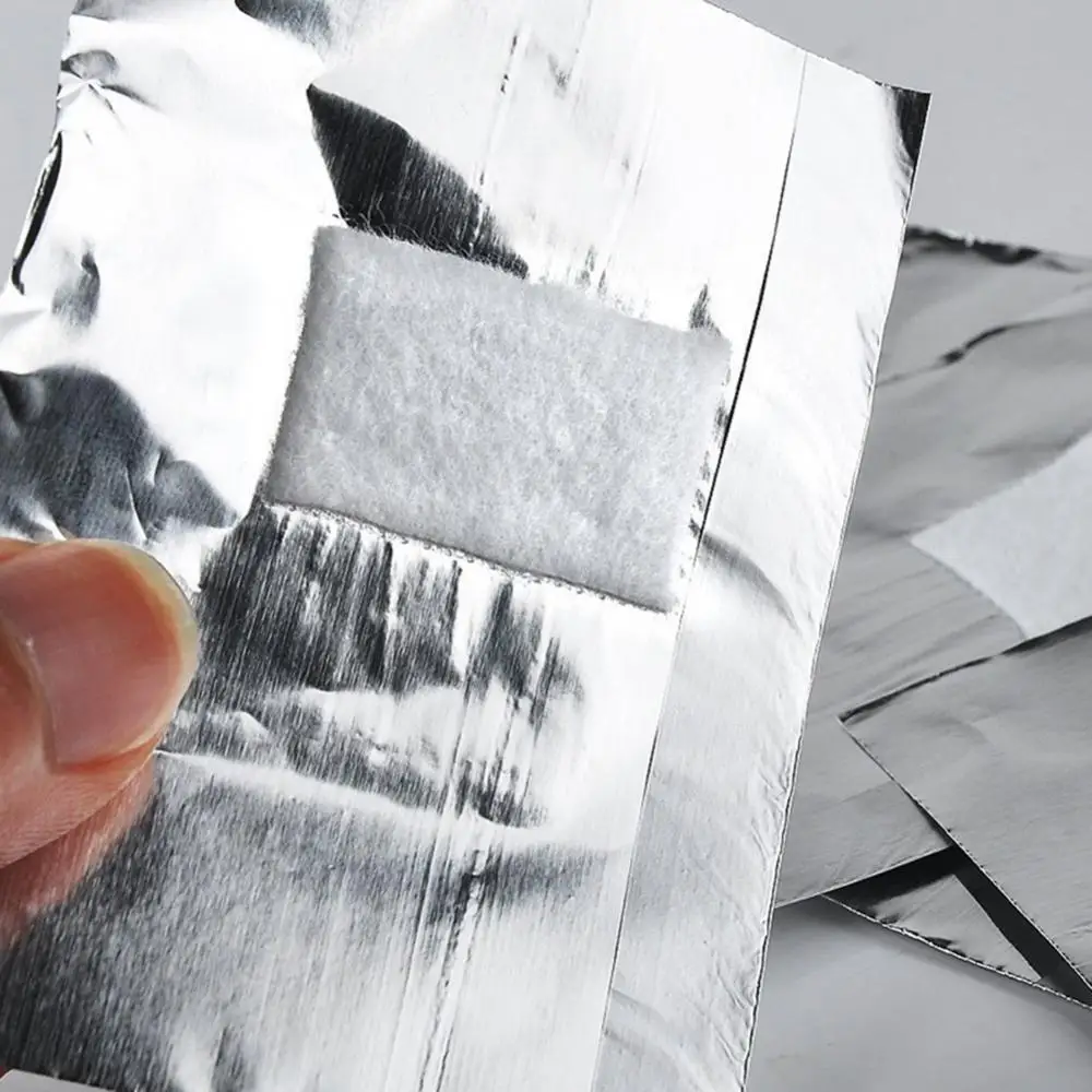 

50% Hot Sale 50/100/200Pcs Nail Polish Remover Foils Wraps Soak Off Gel Removal Cotton Pads