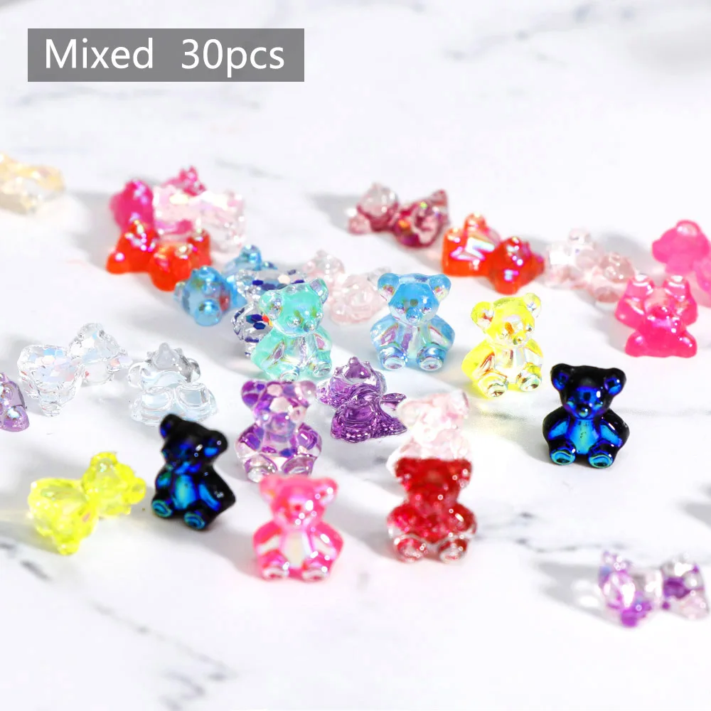 

60Pcs Butterfly Acrylic Nails 3D Butterfly Nail Charms Glitter Clear Butterfly Nail Designs for Nail Art DIY Design Decoration