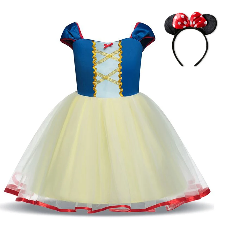 Snow White Se 2 Нарядное платье Минни Маус для девочек, костюм Белоснежки на Хэллоуин Детские платья для девочек, костюм в горошек одежда для детей возрастом от 2 до 6 лет - Цвет: Snow White Se 2