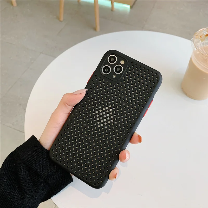 

XNCORN Protective Case Phone Case Contrasting Color Tpu Heat Sink For Iphone12 11 Promax Silicone Protective Cover