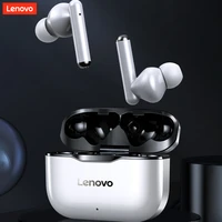 lenovo lp1 tws wireless earphone bluetooth 5 0 dual stereo noise reduction hifi bass touch control long standby 300mah headset