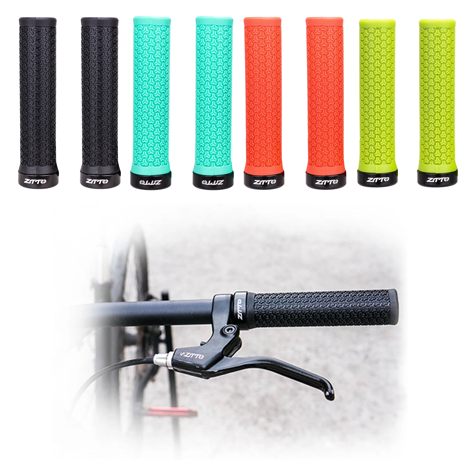 

Mountain Bike Handlebar Grips Rubber MTB Road Bike 22.2mm Hand Grip Cover