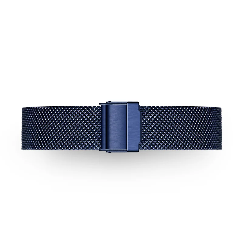 Синий Milanese Watchband Replacement strap 18mm 20mm 22mm Universal Stainless Steel Metal Watch Band Mesh Strap Bracelet - Цвет ремешка: Синий