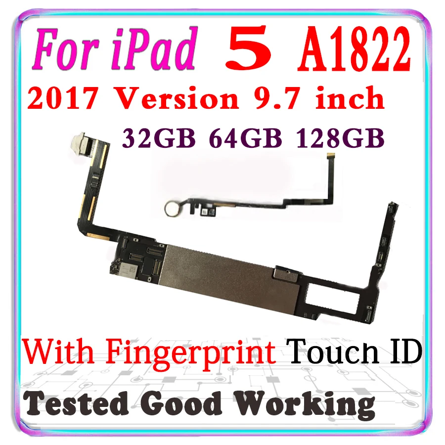 A1822 WIFI версия для ipad 5 9 7 дюймов материнская плата с Touch ID разблокированная |