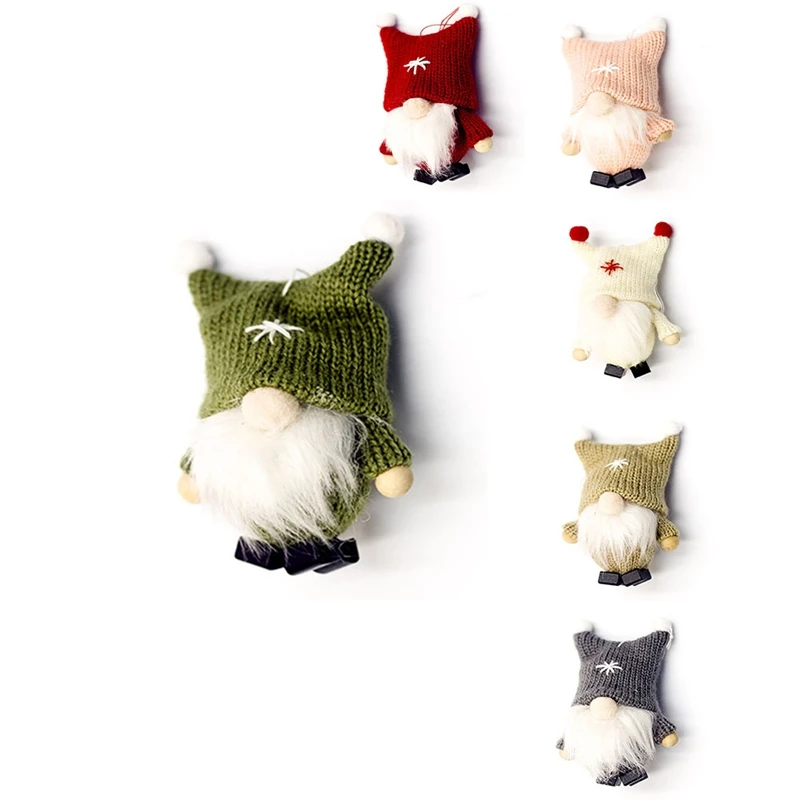 

Christmas Lovely Faceless Doll Dwarf Plush Doll Decoration Handmade Pendant Party Home Christmas Tree Decoration