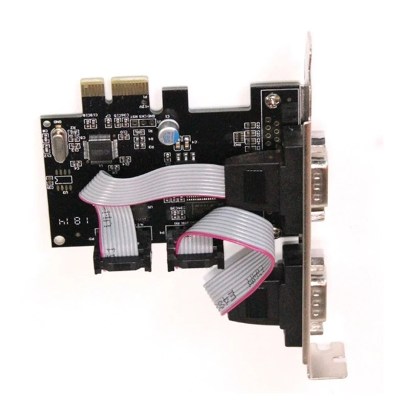 2 порта RS232 PCI Express серийная карта для промышленного COM-порта адаптер POS
