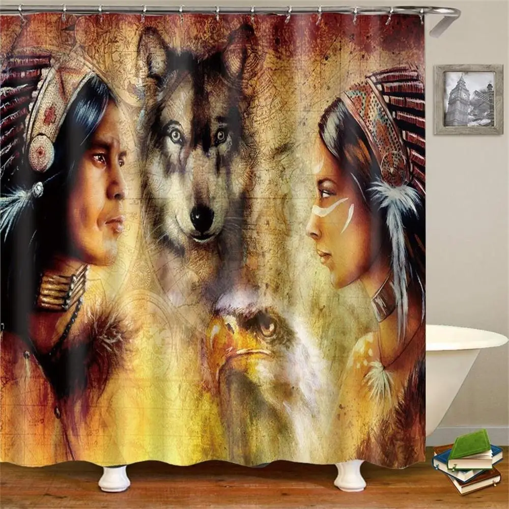 Занавеска для душа Черная Женская водонепроницаемая тканевая шторка ванной