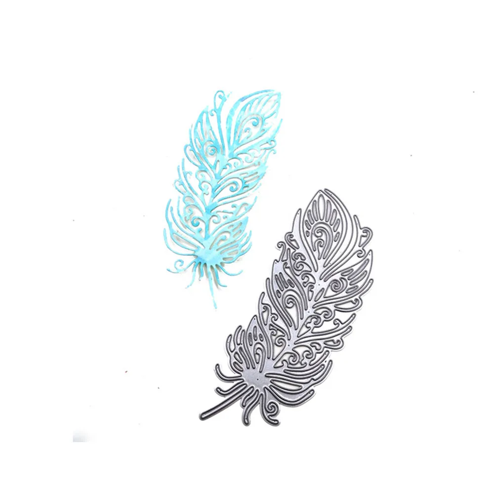 

Julyarts Feather Photo Album Metal Cutting Dies For Stencil Scrapbooking Photo Album Card Paper Embossing Craft DIY Die Cut