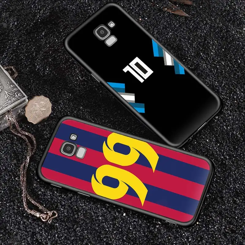 

Hot Football Number For Samsung J8 J7 Duo J730 J6 J5 J530 J4 J3 J330 J2 Core Star Prime 2018 EU Plus Black Phone Case