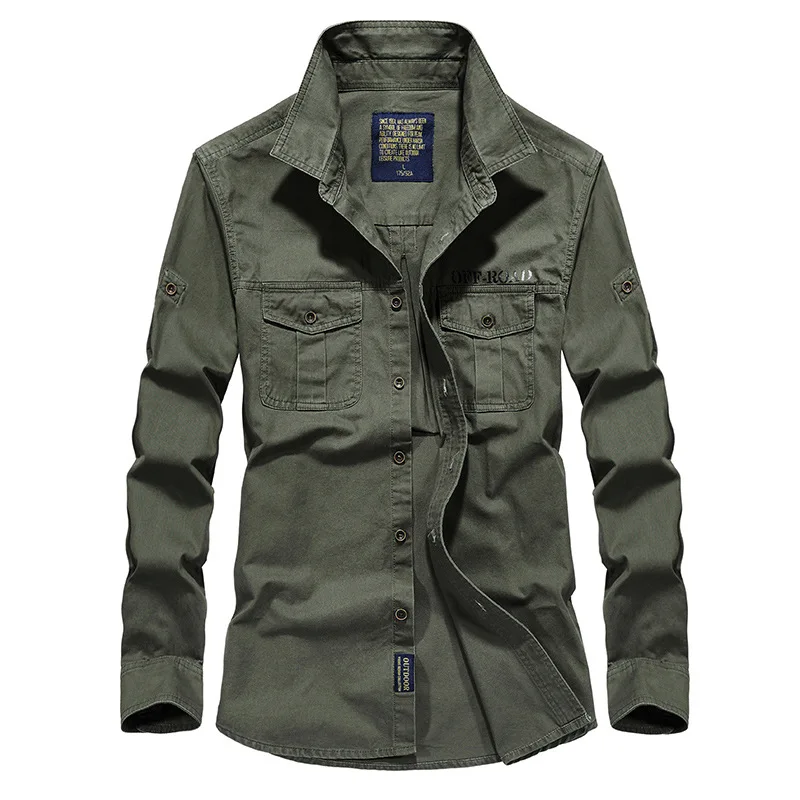 

Spring Shirt For Men Casual Shirts Fashion 100% Cotton Shirts Long Sleeve Slim Fit Mens Shirt Solid Color Plus Size S-6XL Tops