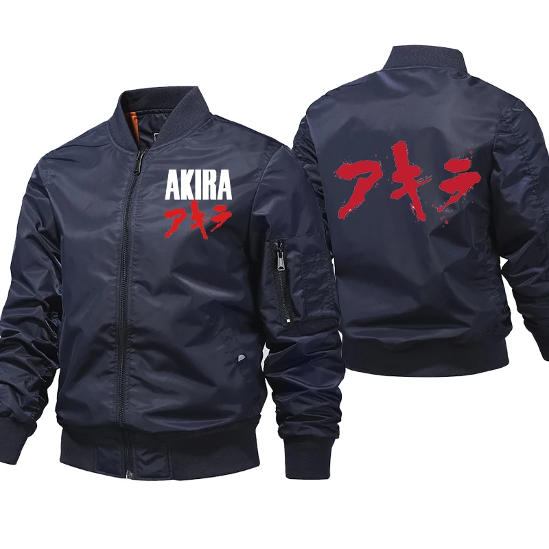 Куртка-бомбер мужская на молнии повседневный пилот в стиле милитари модные