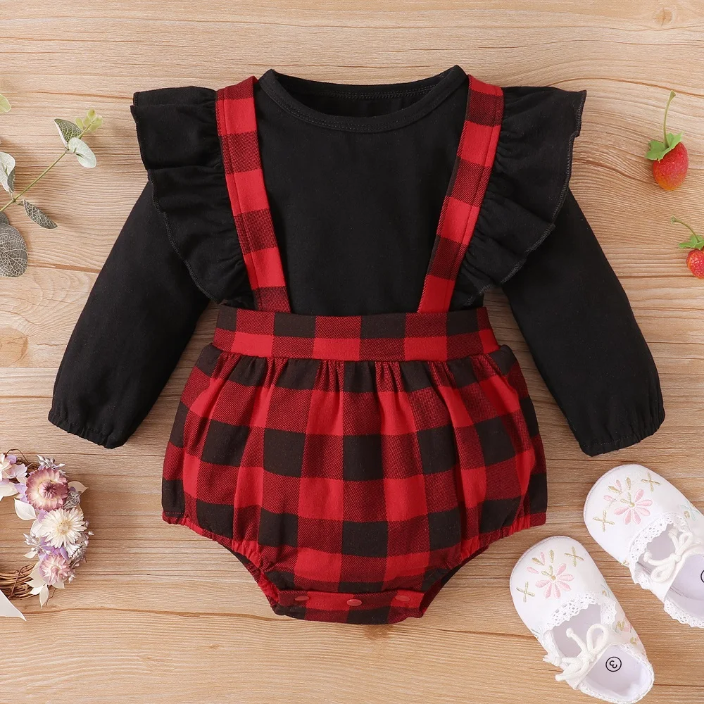 

Newborn My First Christmas Clothes For Baby Girl Christmas Rompers Lace Bodysuit For Newborns New Year Costume Bodysuit