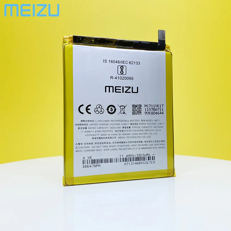 Meizu 100% оригинальный аккумулятор 3090 мАч BA711 для сотового телефона Meilan 6 M6 новейшее производство Высококачественный аккумулятор + номер для отслеживания