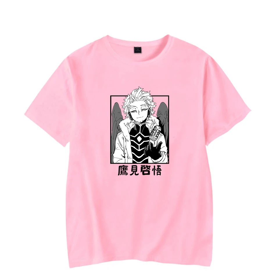 Летняя аниме мультфильм футболка моя геройская Академия Harajuku Keigo Takami Hawks с
