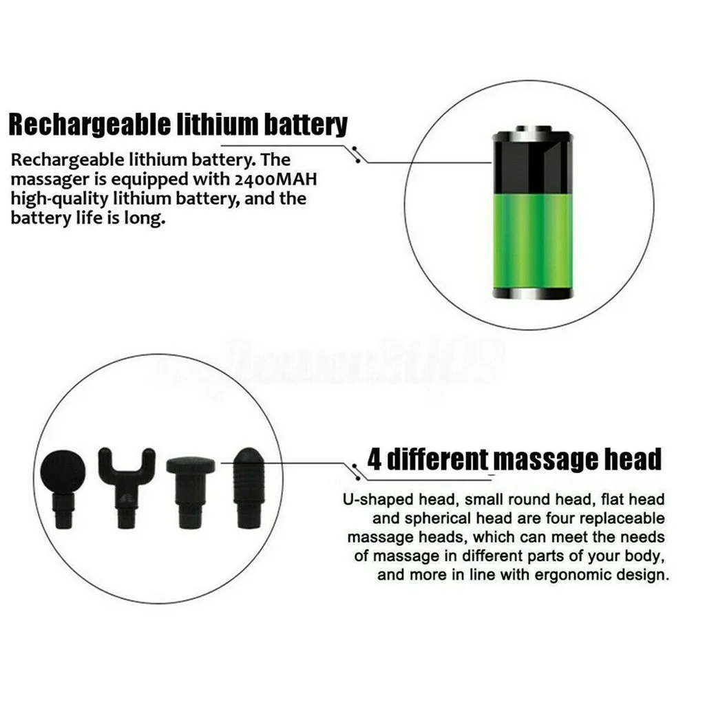 Phoenix A2 Massage Tool Percussion Massager Muscle Vibrating Relaxing Machine Deep tissue muscle massager with carrying bag