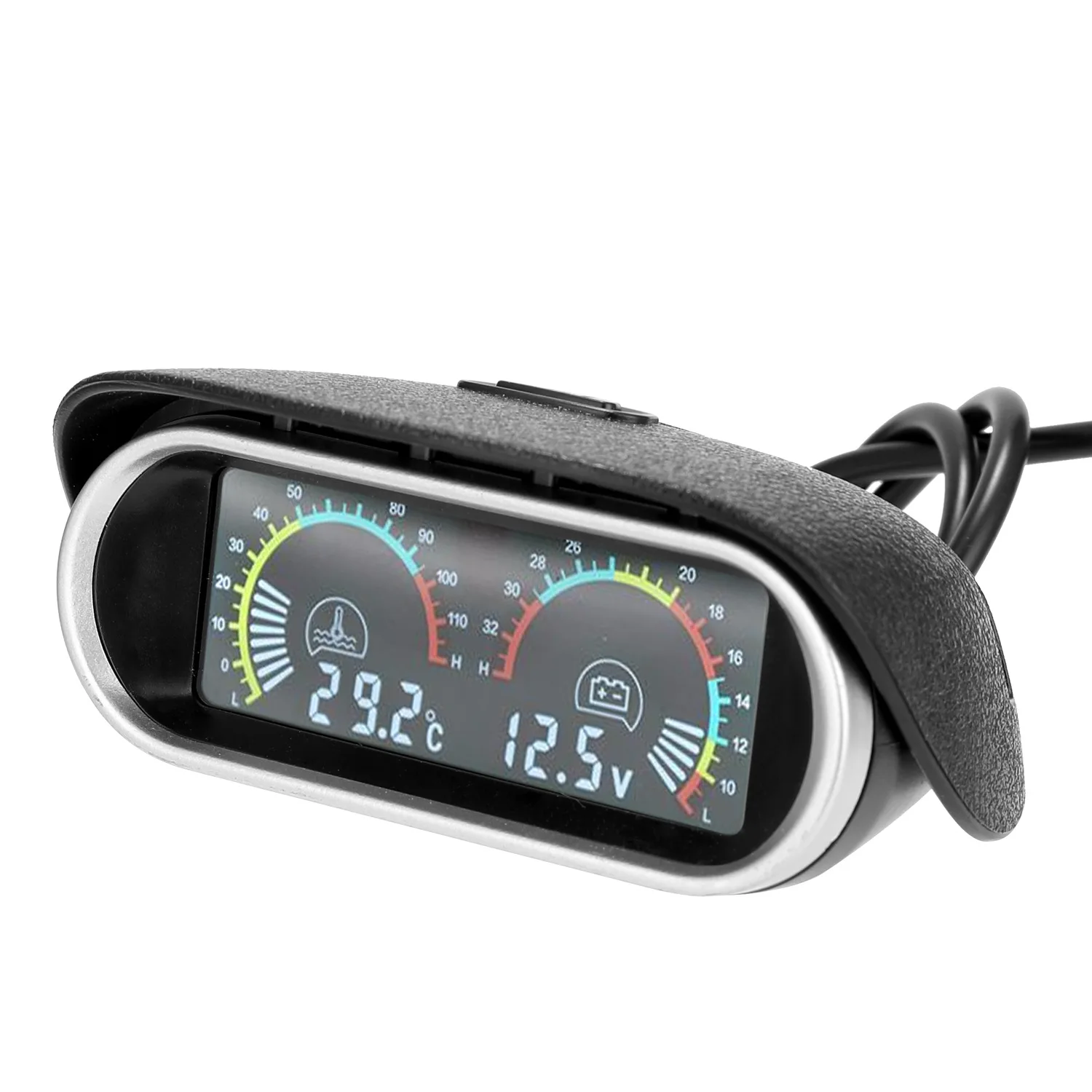 

12V/24V Car Digital Gauge 2 In 1 9-36V Temperature Universal Brand New
