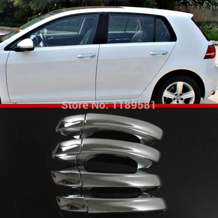 Для VW Golf 7 MK7 2014 2015 2016 ABS Хромированная Автомобильная декоративная дверная ручка