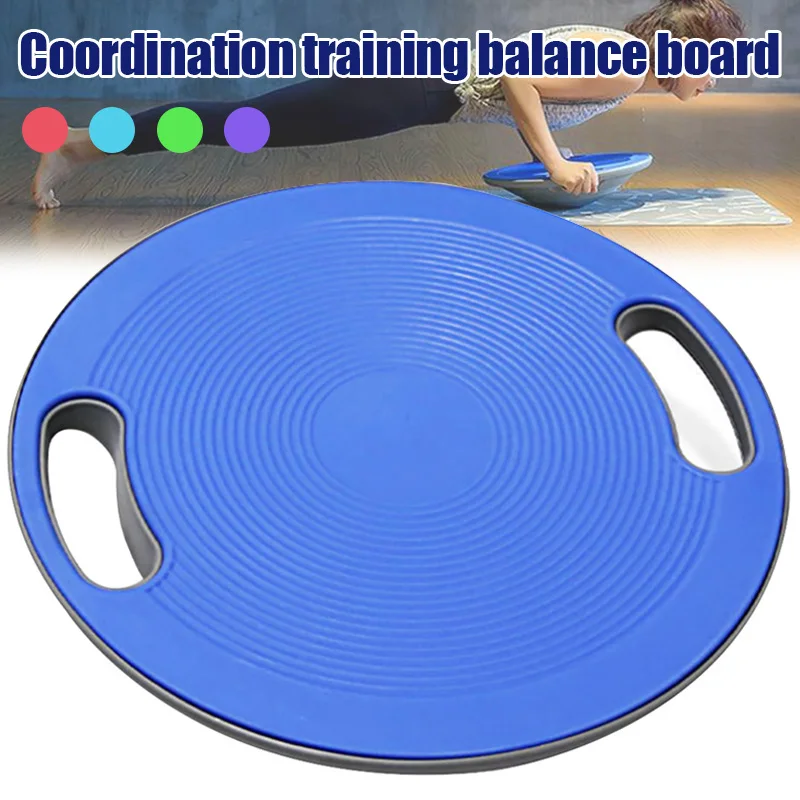 

Newly Wobble Balance Board Exercise Stability Trainer Portable Balance Board with Handle for Workout S66