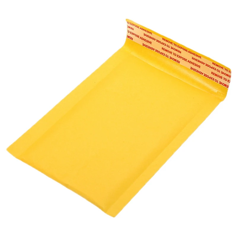 100 шт./лот утолщенной крафт Бумага воздушно-пузырчатой упаковочной пленкой сумки конверты проложенный конверт с пузырьковый почтовый пакет... от AliExpress WW