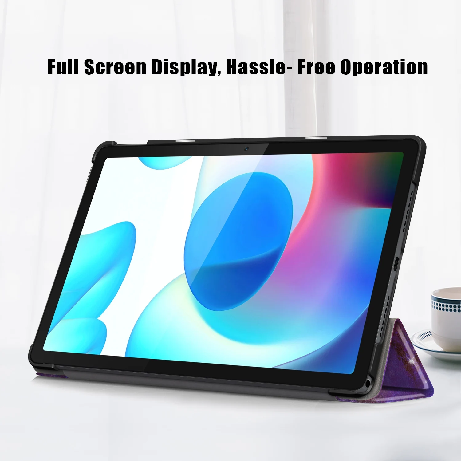 tablet case for realme padtri fold ultra slim folio shell cover case for realme pad 10 4 inch 2021 coque capa free global shipping