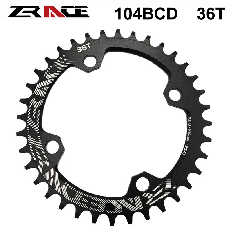 104BCD 36T Black Zracing 104BCD MTB велосипедная цепь для SRAM прямое Крепление велосипеда Кривошип конвертер винты, AL 7075 CNC 4 шт. цепное кольцо болты адаптер - Цвет: 104BCD 36T Black