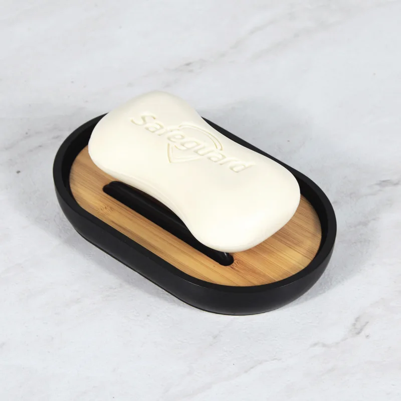 

Portable Soap Dishes Natural Wood Soap Tray Holder Dish Storage Bath Shower Plate Home Bathroom Wash Soap Holder Organizer