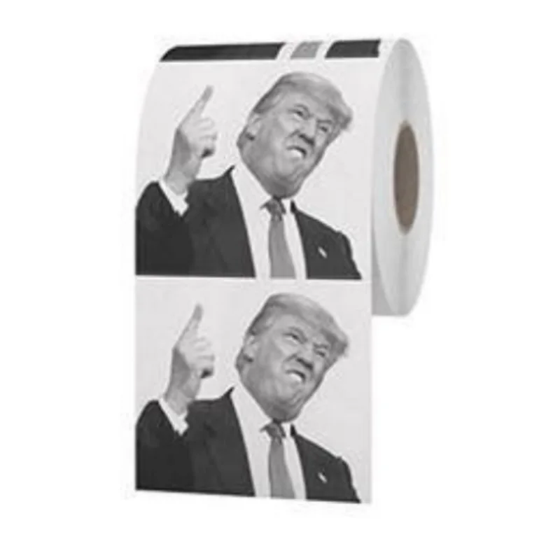 Туалетная бумага с президентом Дональдом Трампом 1 рулон креативная забавная для