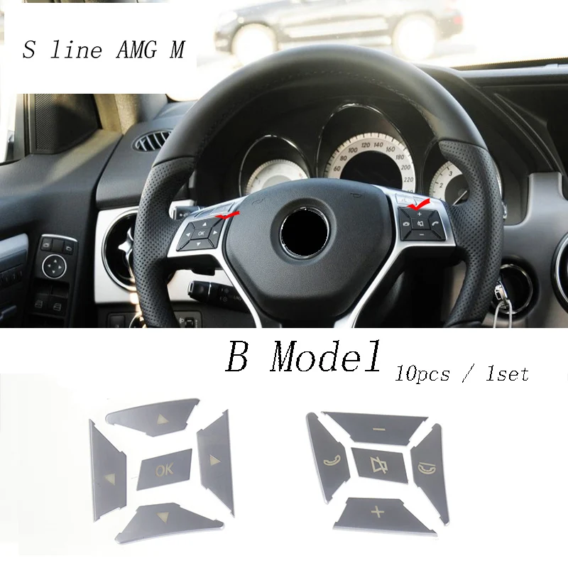 Автомобильный Стайлинг крышка кнопки рулевого колеса отделка декоративная