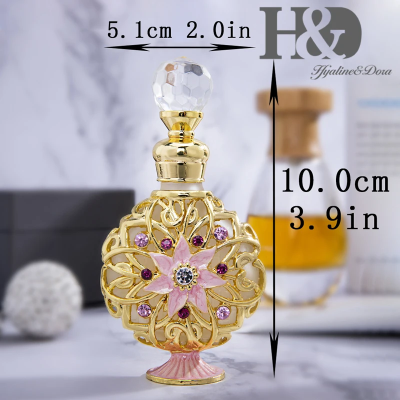 H&D, 15 стилей, пустые многоразовые флаконы для духов, Ретро стиль, матовое стекло, тонкий ароматизированный ароматизатор, контейнер для эфирных масел, Декор, подарок для девушек - Цвет: Type 14