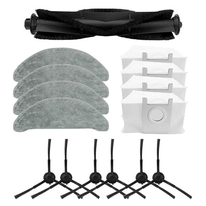 

15Pcs Roller Main Brush Mops Cloths Dust Bags Side Brush For Xiaomi ROIDMI EVE Plus Robot Vacuum Cleaner Accessories