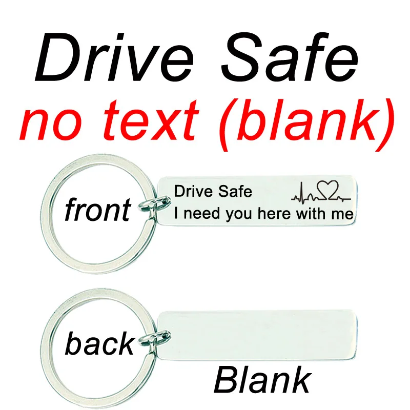 Drive Safe no text Заказной Выгравированный ваш телефон имя собаки ID тег брелок, анти потеря брелок для домашних животных ошейник аксессуары персонализированный брелок - Цвет: Drive Safe no text