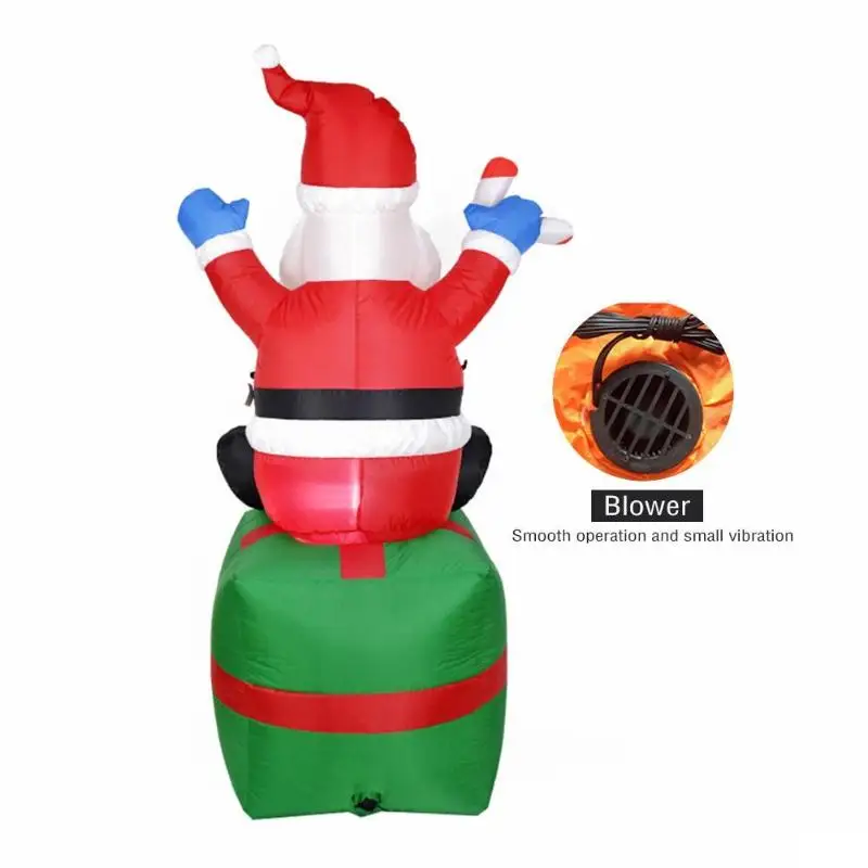 1,8 м надувной Санта-Клаус, рождественское уличное украшение для дома, navidad, рождественские, новогодние, вечерние, для сада, Европейский штекер