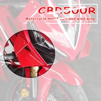 motorcycle accessories front light cowl side winglet wind fin spoiler trim cover for honda cbr650r cbr500r cbr650f 2019 2021