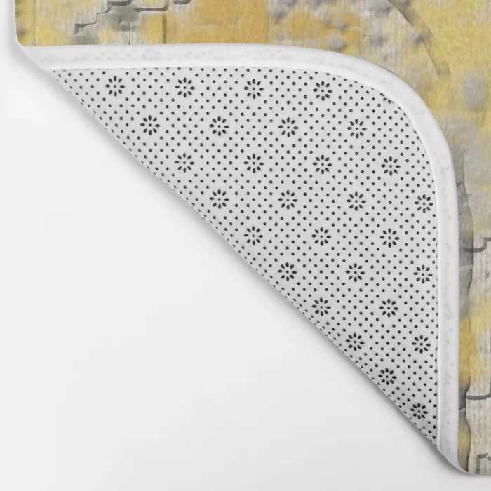 Горячая Ванная комната Rugs абстрактная желтого и серого цветов деревья коврик для