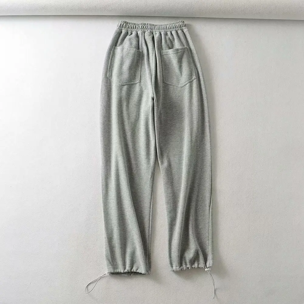 

Fashion Women Hip Hop High Waist Baggy Gray Sweatpants Running Jogging Sport Casual Joggers y2k Pants Trousers Streetwear