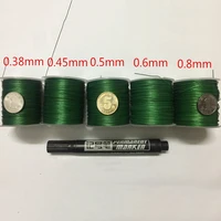 green 304 stainless steel covered rubber wire rope collar fishing line jewelry line soft plastic coated steel cable 0 38mm 2 0mm
