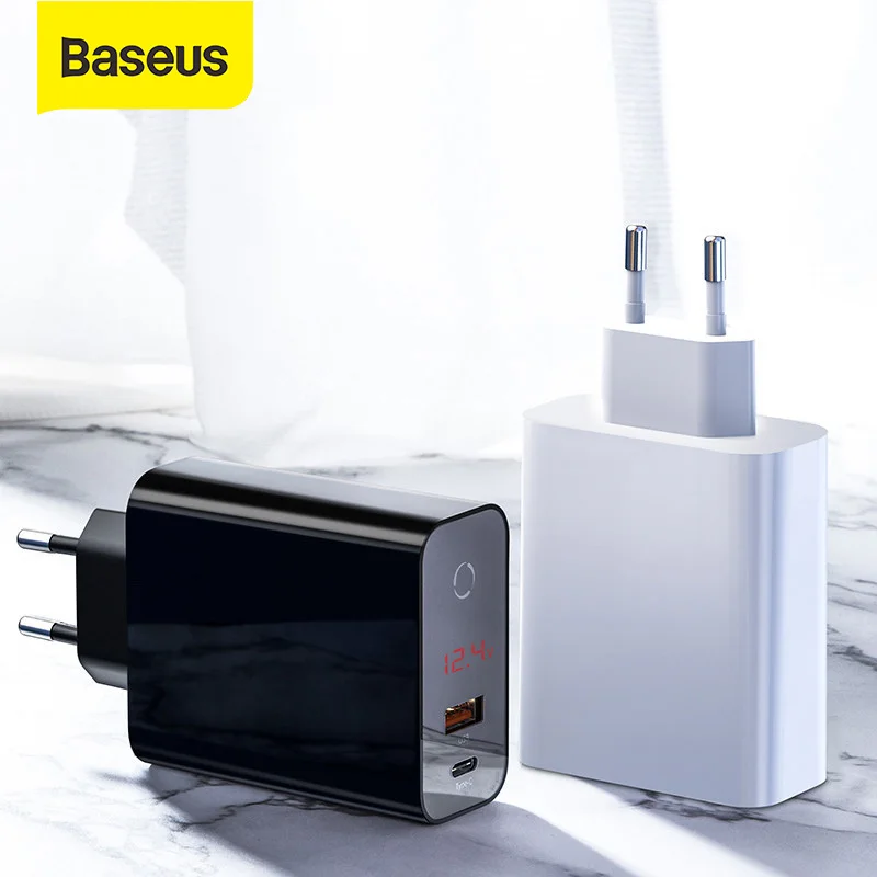 Зарядное устройство Baseus с USB-портом и поддержкой быстрой зарядки 45 Вт | Мобильные