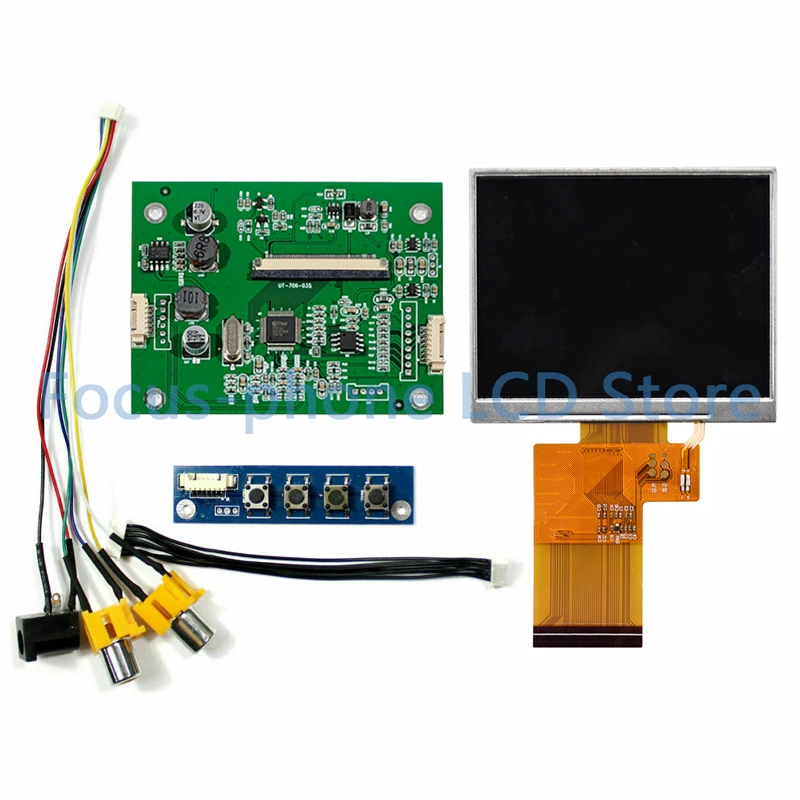 

3.5 Inch LQ035NC111 TFT LCD Display 320*240 Screen without/with 2AV Controller Board Monitor Kit for Satlink WS-6906 Satellite