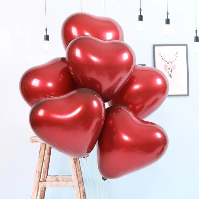 10Pcs Hart Balloon Подставка для воздушных шаров на день рождения, свадьбу, вечерние держатель для шарика, Пластиковая Палочка для воздушных шаров, украшения для дня рождения, для детей и взрослых - Цвет: 10Pcs Hart Balloon