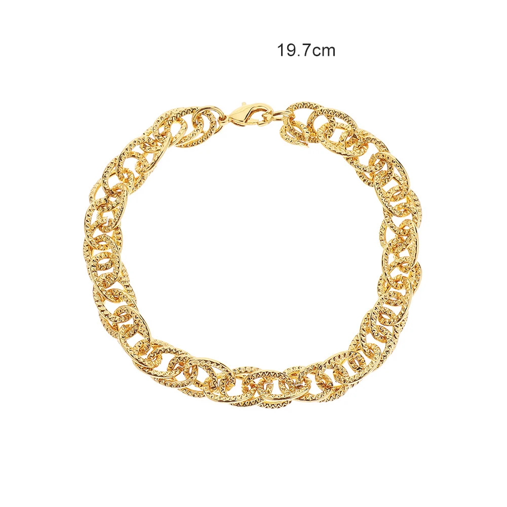 Модные популярные мужские и женские хип хоп скрученный круг цепочка унисекс