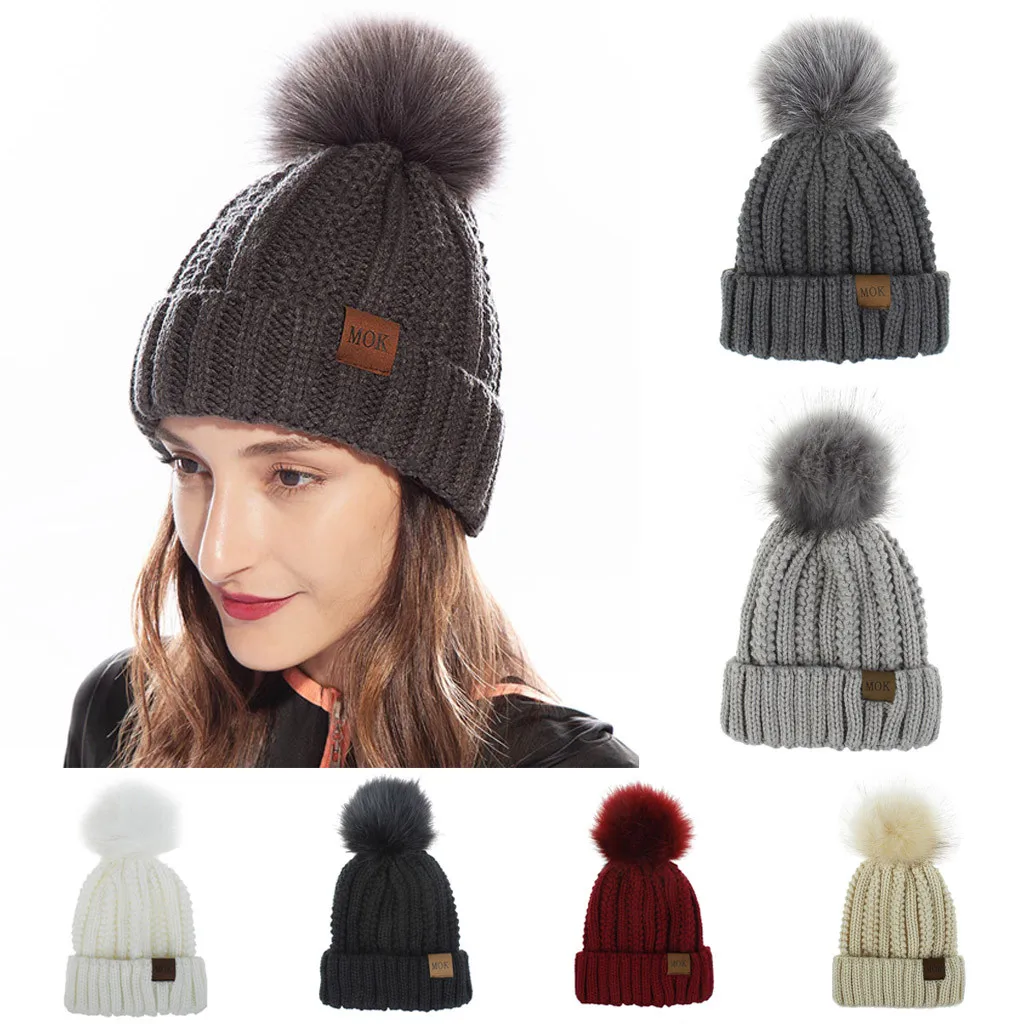Женская зимняя шапка с помпоном шапочки облегающие шапки сохраняют тепло